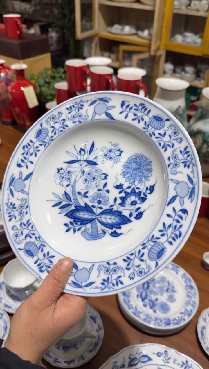 【闪购商品】摆件碗盘杯22.5厘米微瑕介意勿拍