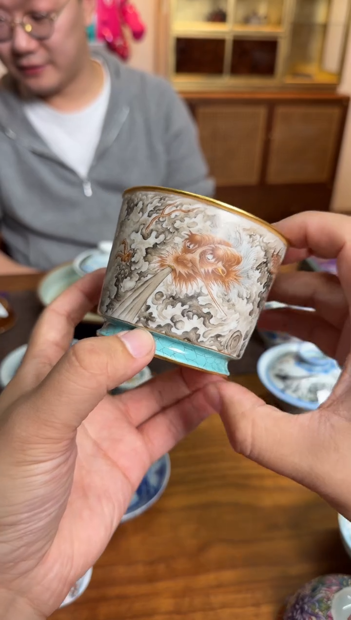 （预售）艺林堂怀古系列墨彩云龙九现容天杯