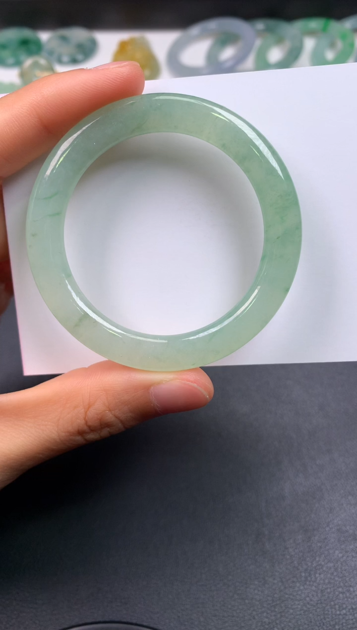 未镶嵌定制翡翠0702020907（44*5.6*7.7）