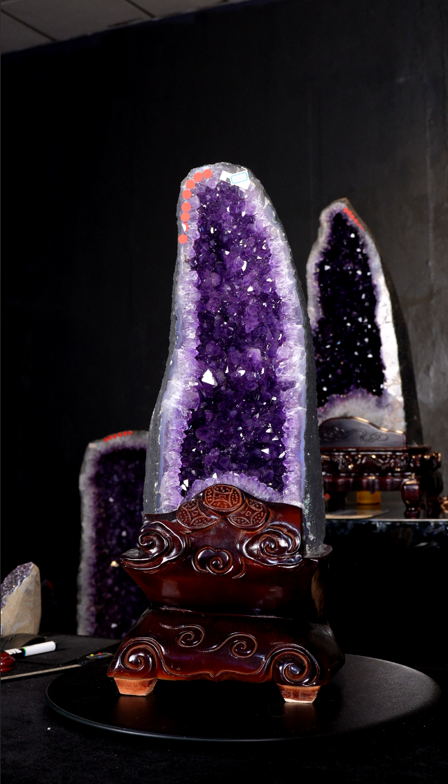 家居摆件天然玄关摆件《高山风范》高68宽28