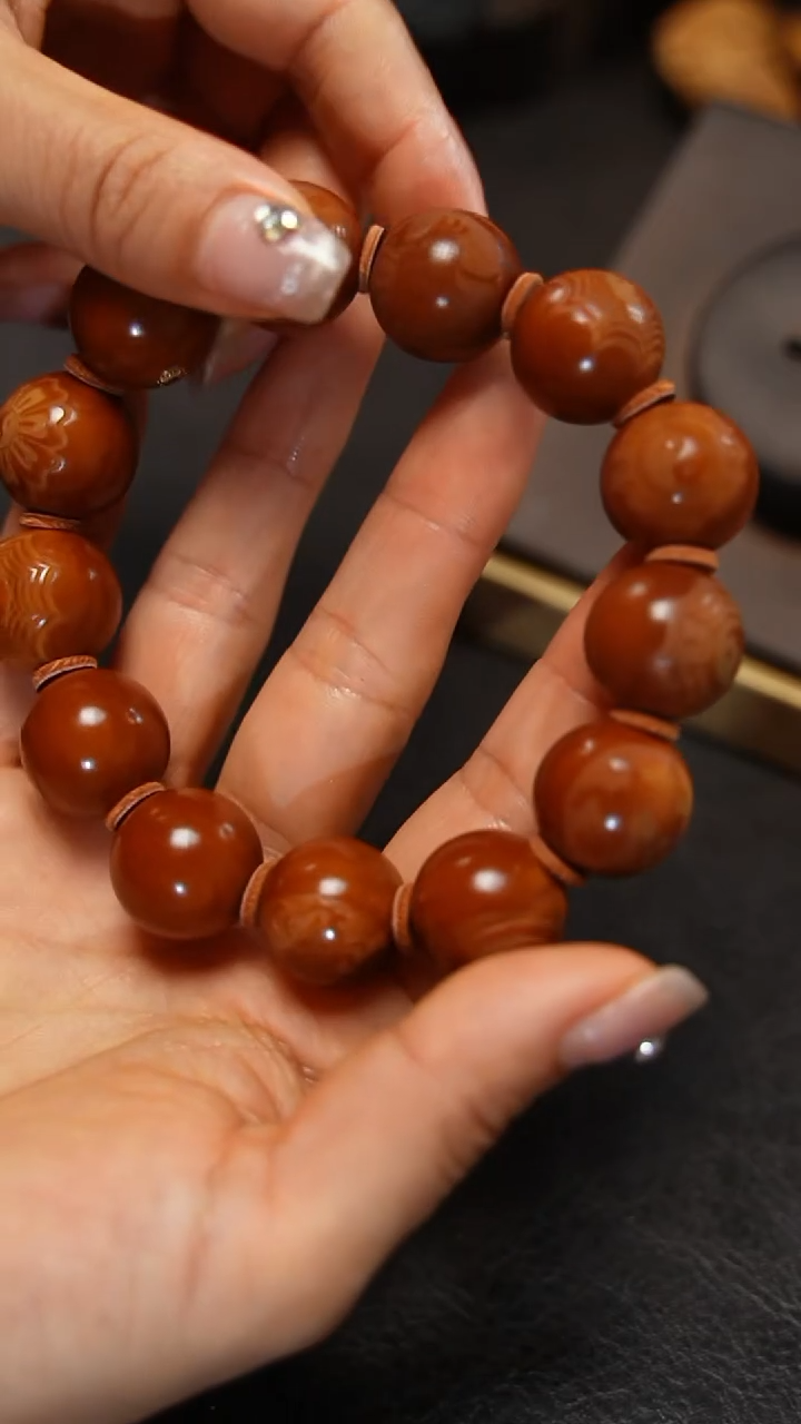 橄榄核手串/手链九林精品核雕