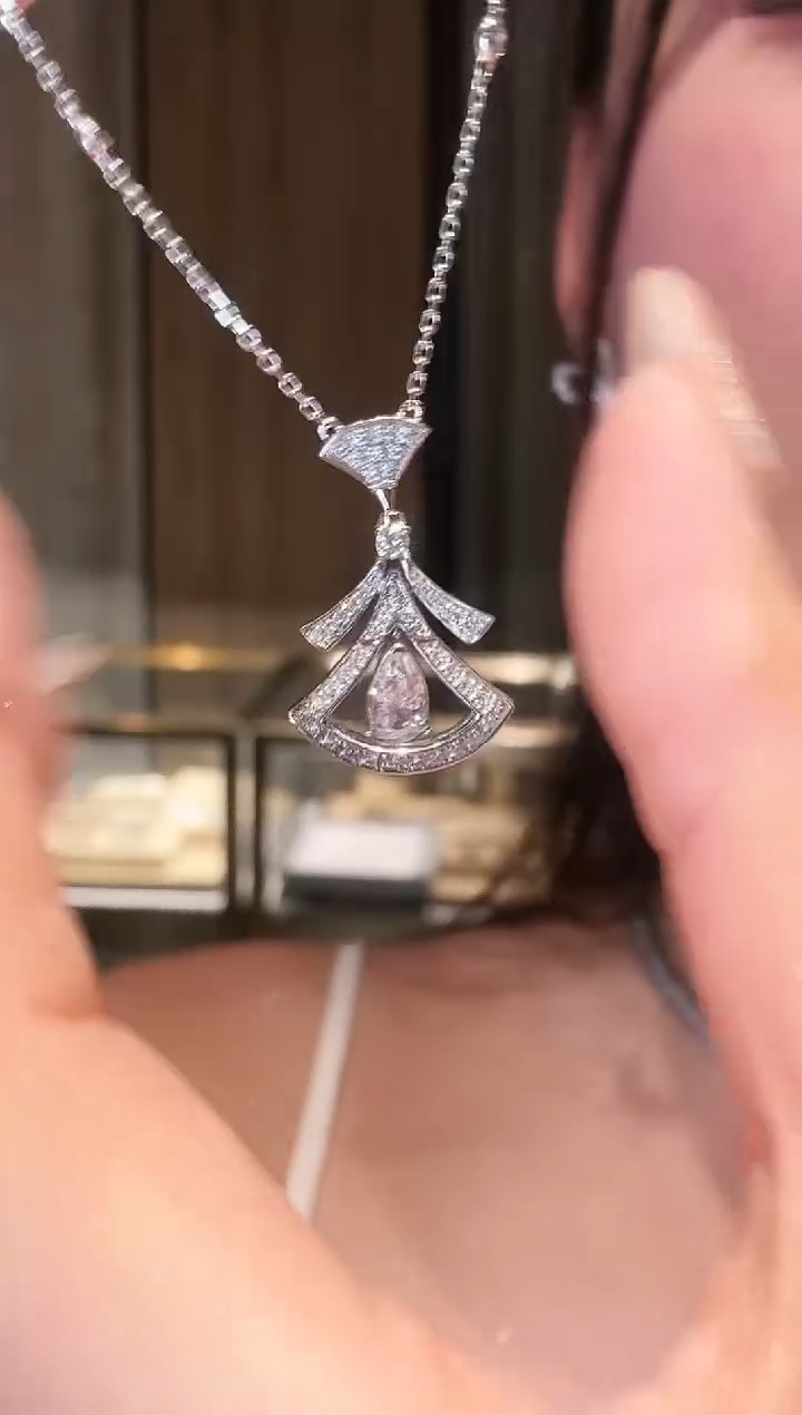 铂Pt950镶嵌项链钻石AY0460-PT-45