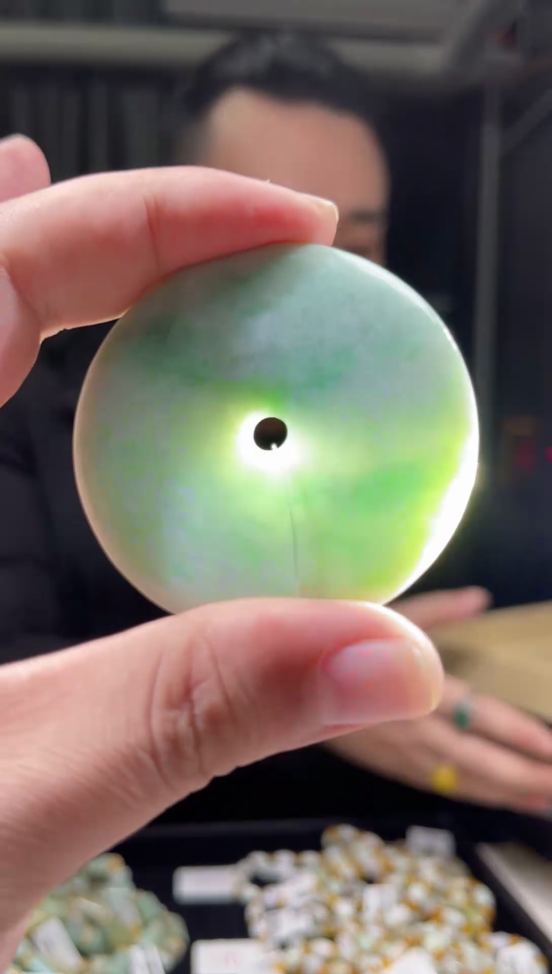 【闪购商品】翡翠颈饰未镶嵌天然翡翠(多样性发)大扣子