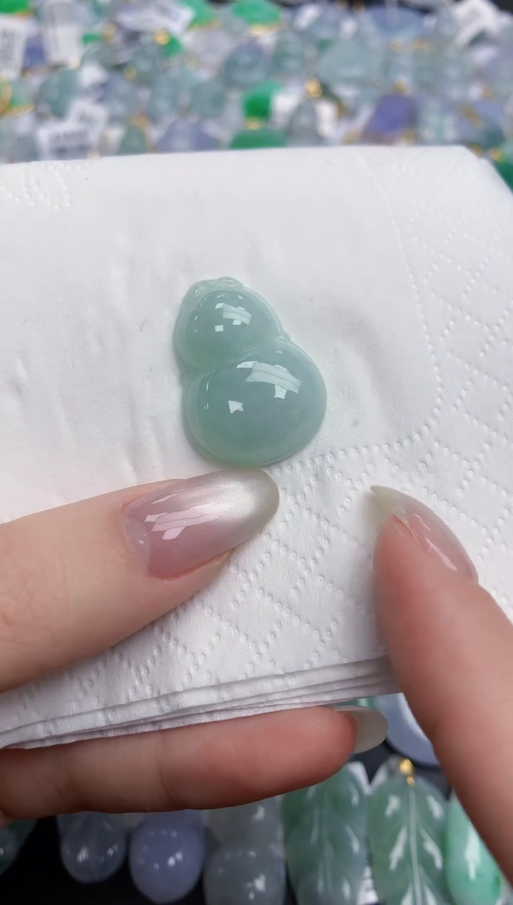 【闪购商品】翡翠颈饰18K金镶嵌天然缅甸翡翠A货