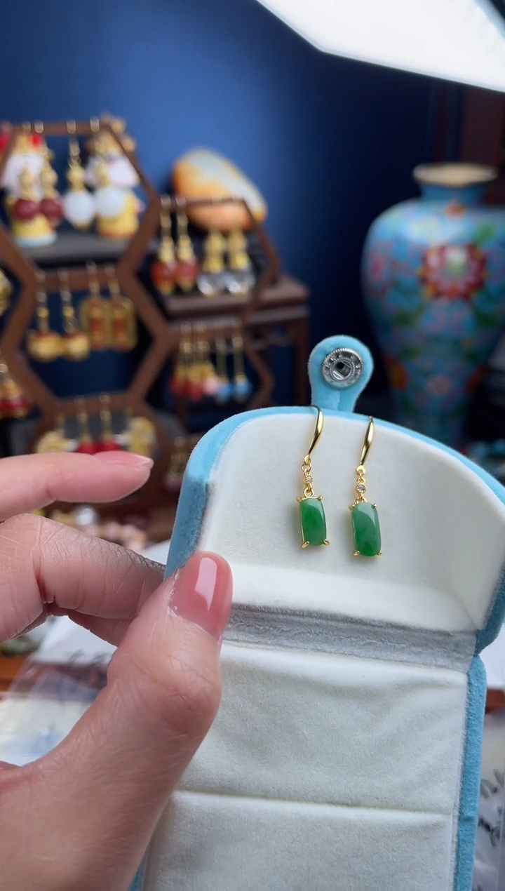 银S925镀金镶嵌挂件翡翠呆*呗，1212122+1212121