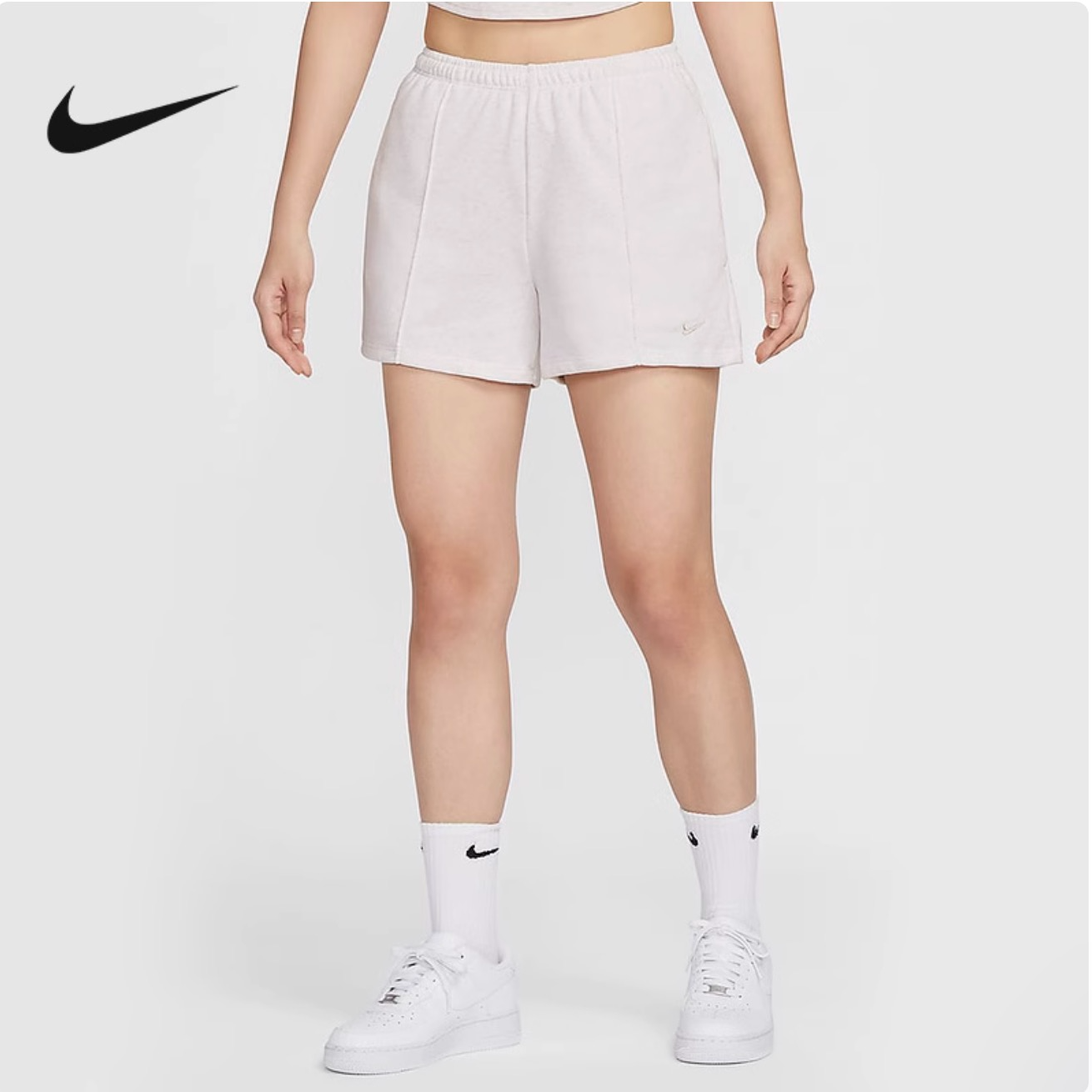 NIKE/耐克正品春夏新款女士中腰法式毛圈休闲短裤HF6941-051