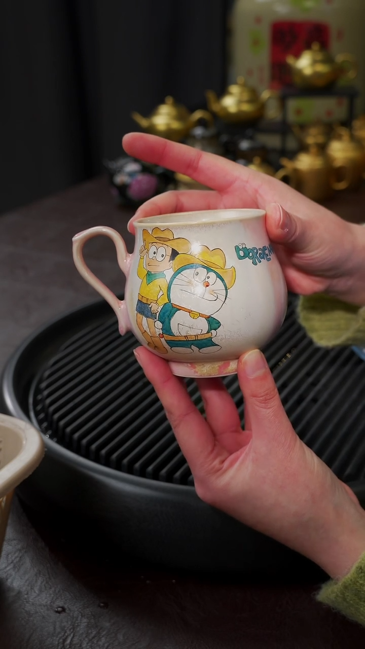 【闪购商品】杯【宜景窑柴烧多来A梦】杯子13