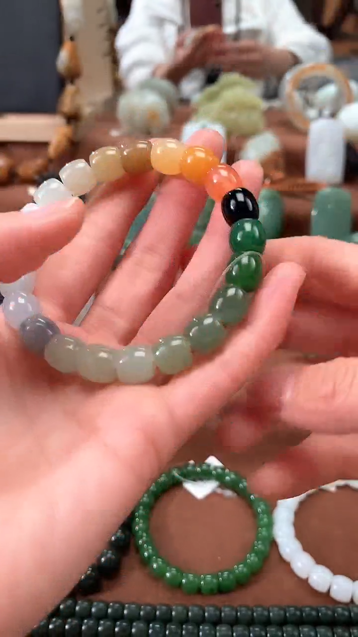 【闪购商品】和田玉手串未镶嵌和田玉多宝手串