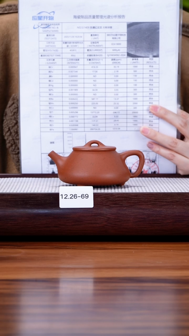 茶壶紫砂12.26-69 95全 老红泥 平盖石瓢150