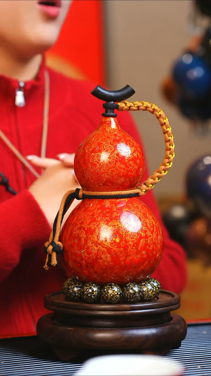 【闪购商品】JP011大师姐臻选非遗大漆酒葫芦