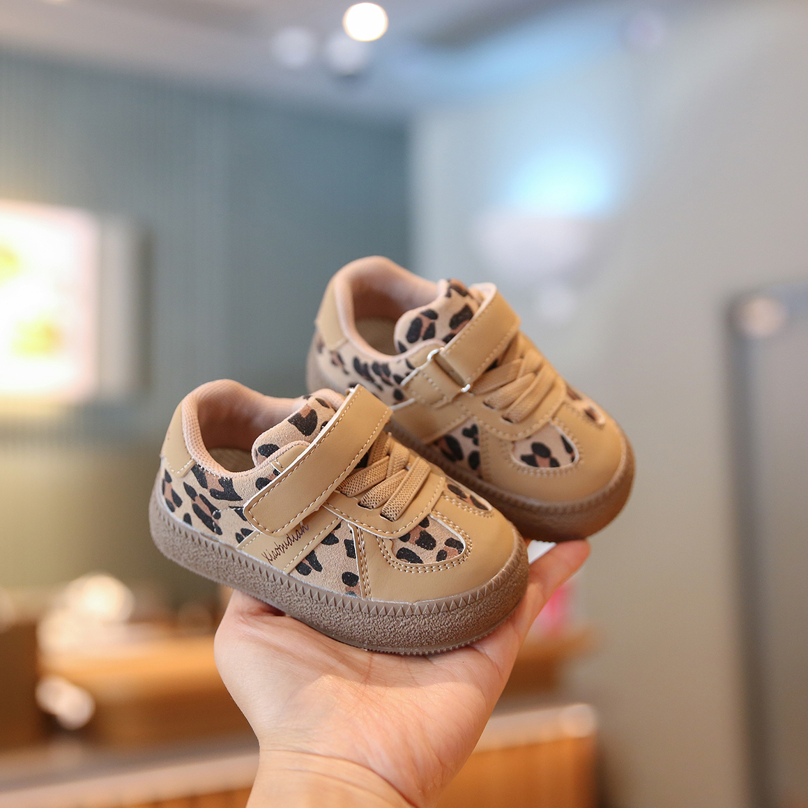 Sportmern婴儿鞋子软底防滑女宝宝学步鞋男宝加绒板鞋1一3岁棉鞋