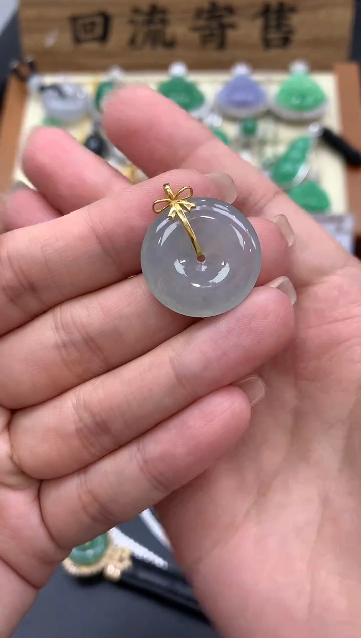 【闪购商品】翡翠颈饰18K金镶嵌164-中国好珍宝