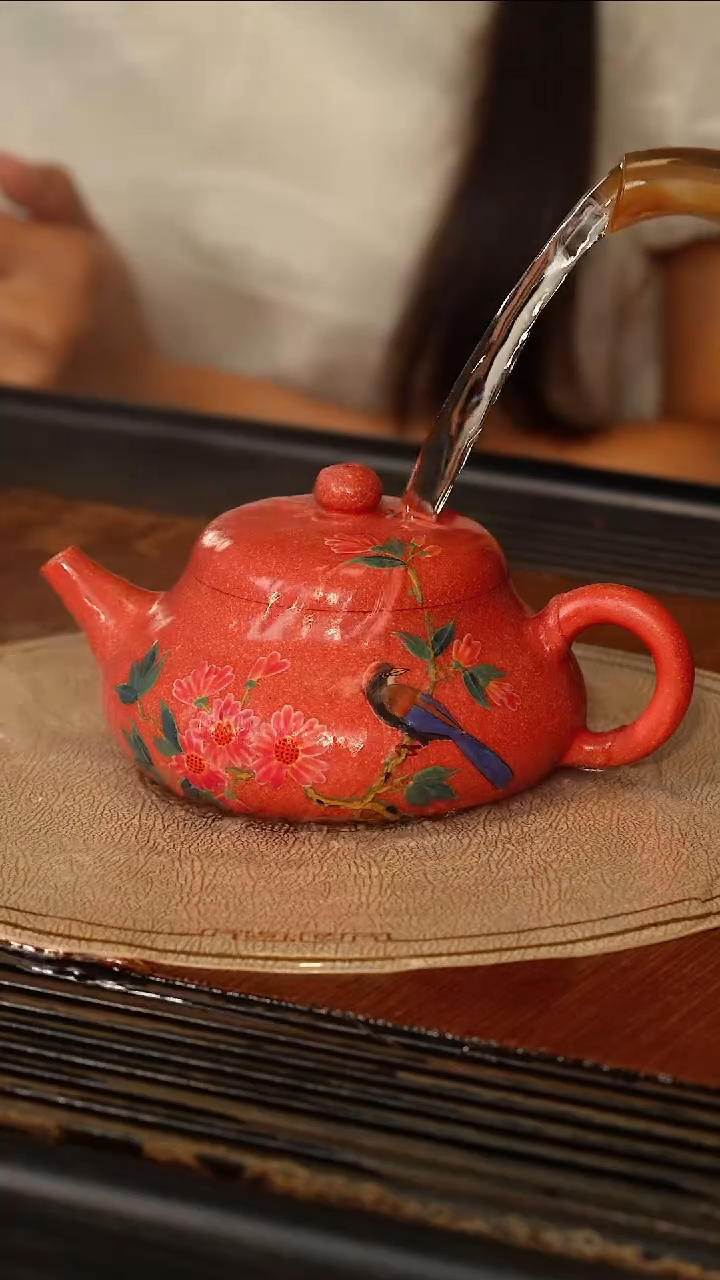 茶壶紫砂宜兴紫砂WJ 豆红段 玉乳