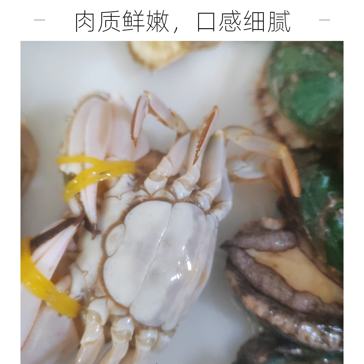 海虹蟹1斤8-9只， 50元3斤