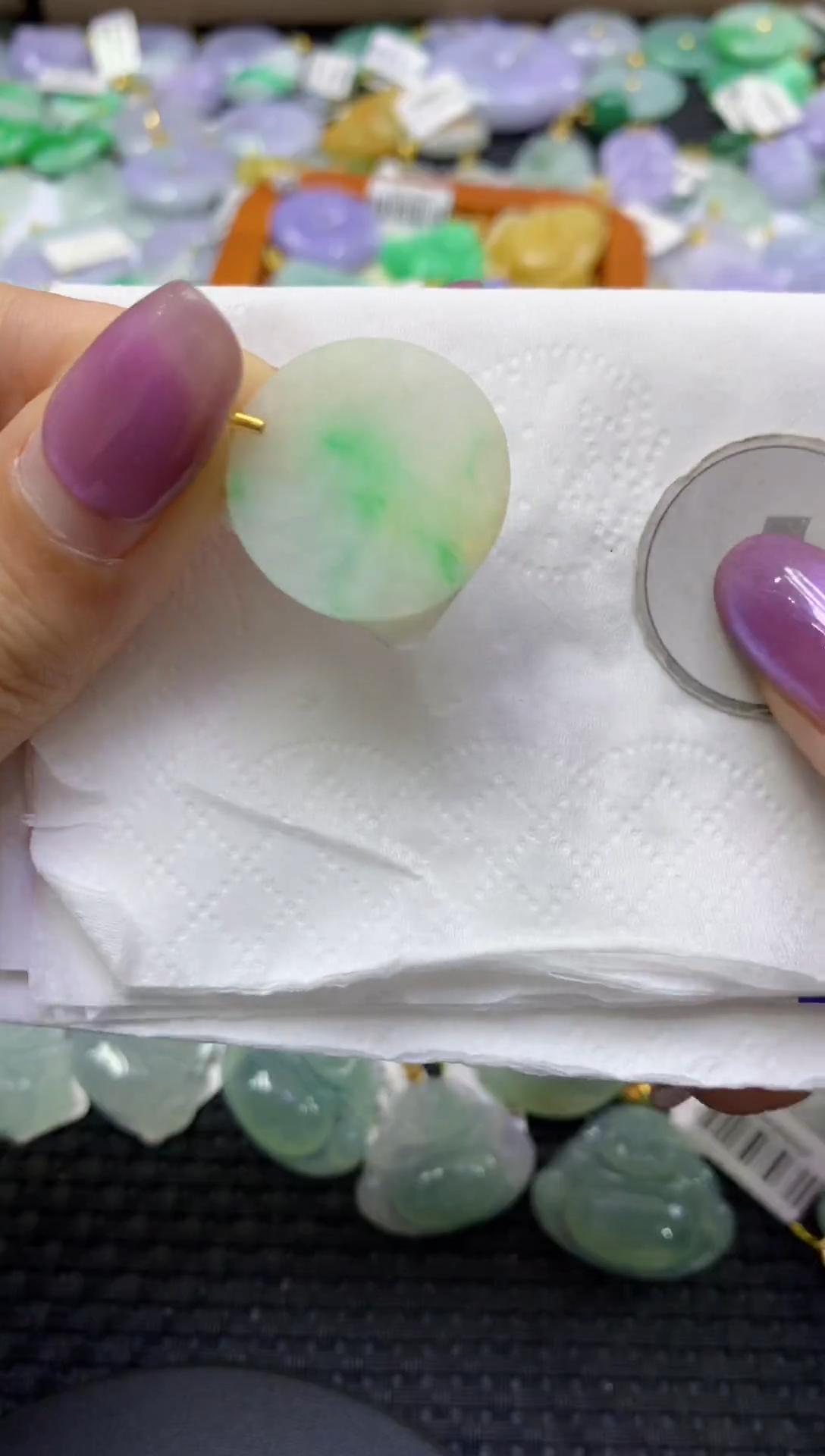 颈饰未镶嵌翡翠天然缅甸翡翠A货