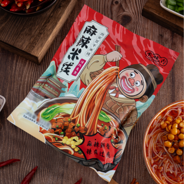 【麻辣米线】禾味吉陕西麻辣肉沫豆干酱鲜米线红油米线速食老味道