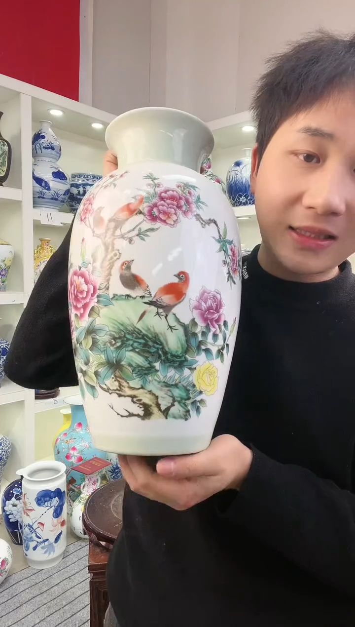 【闪购商品】陶瓷景德镇高温陶瓷摆件花瓶