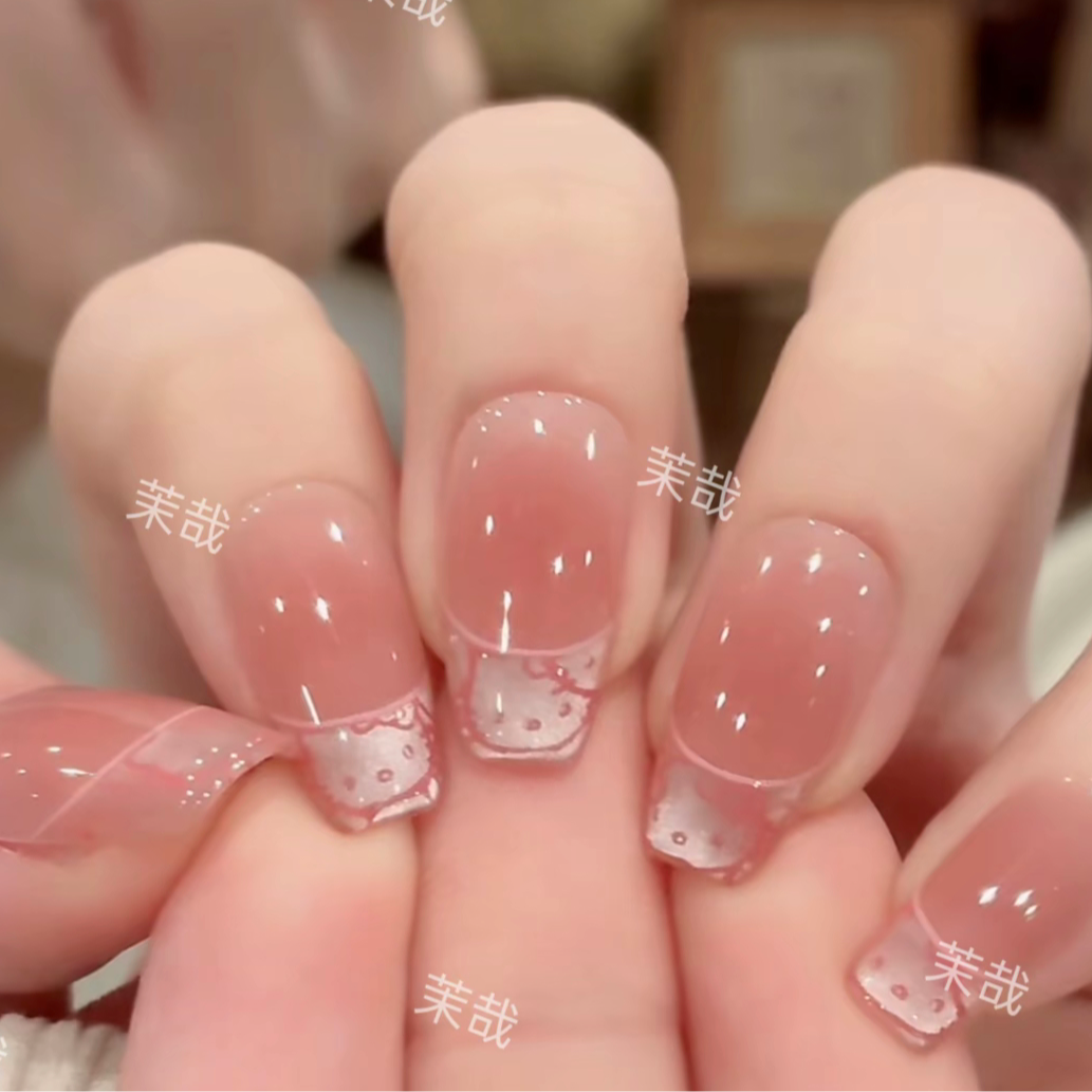 茉哉miu【甜心 kitty】纯手工定制拆卸穿戴甲A4451