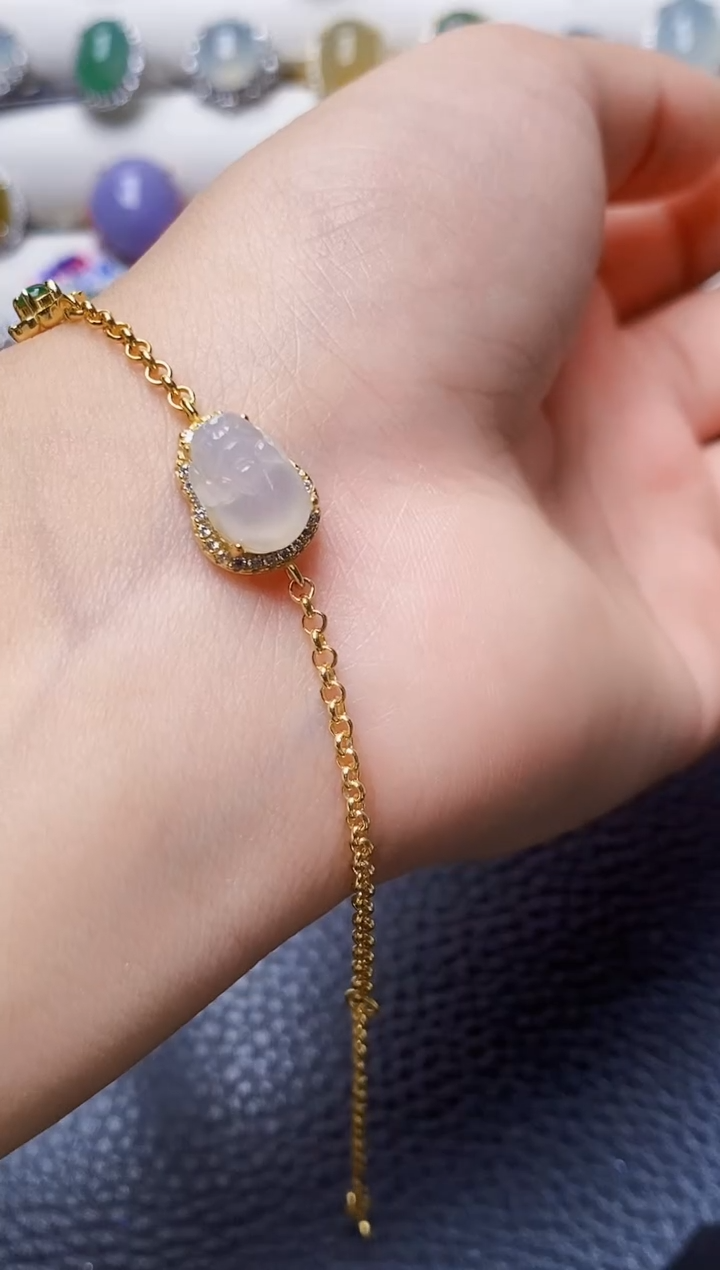 银S925镶嵌戒指翡翠1140