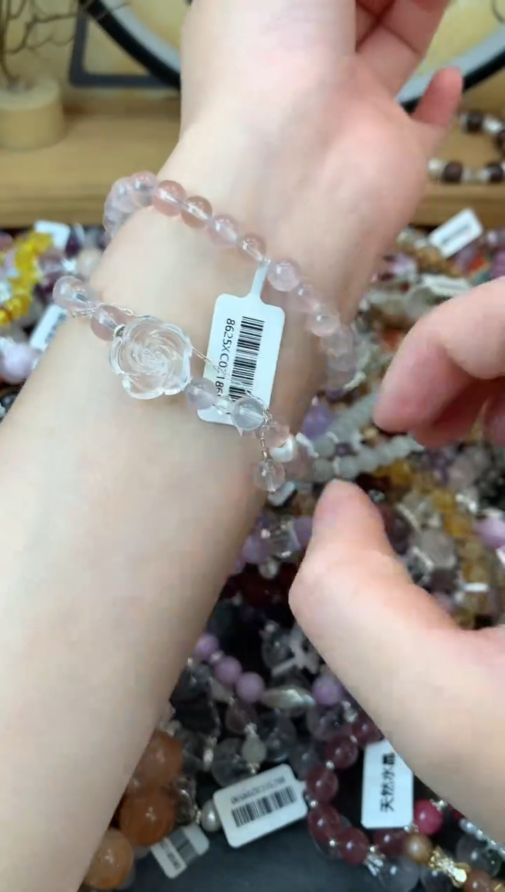 【闪购商品】水晶手链银S925镶嵌414手串