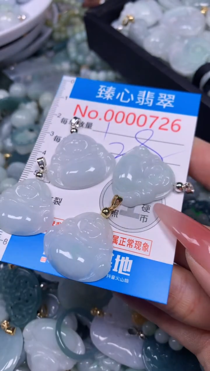 【闪购商品】翡翠颈饰未镶嵌含绳000726