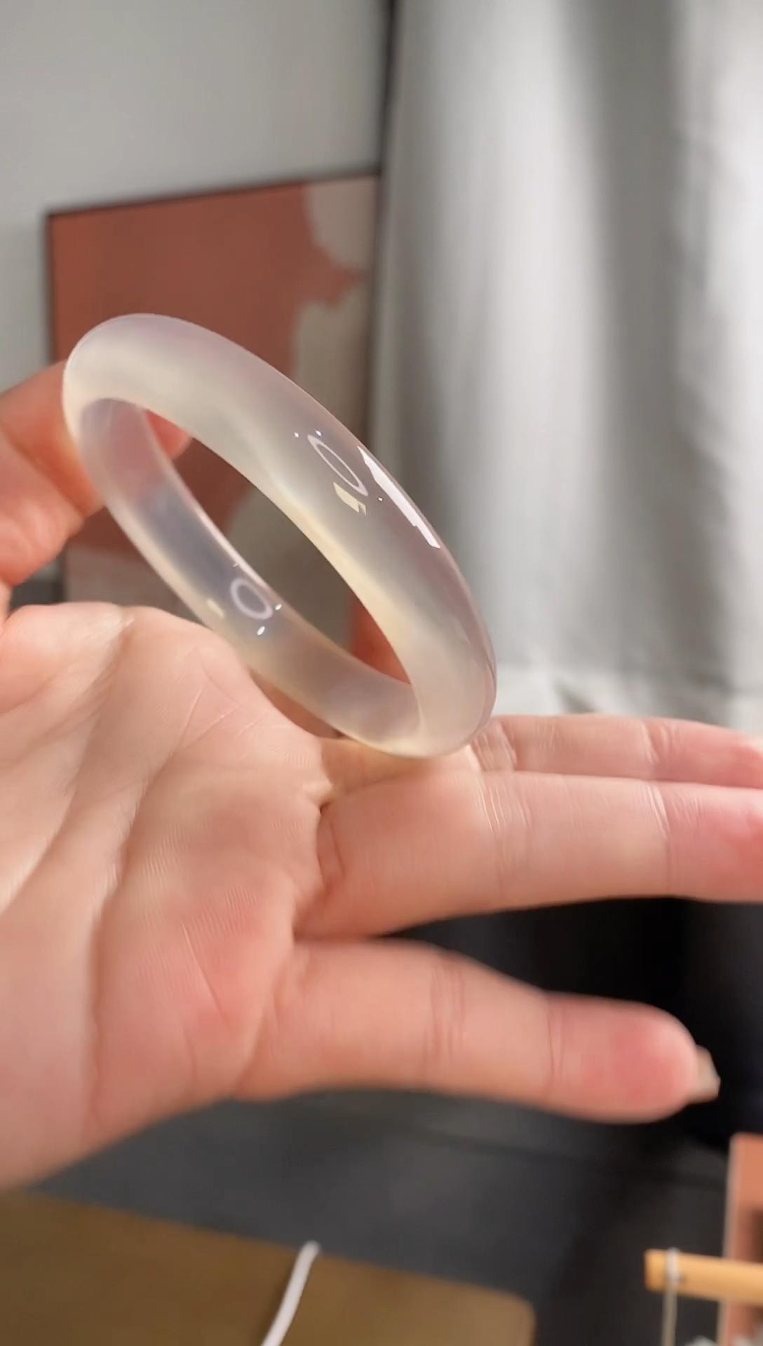 手镯玛瑙/玉髓未镶嵌55圈 香槟金