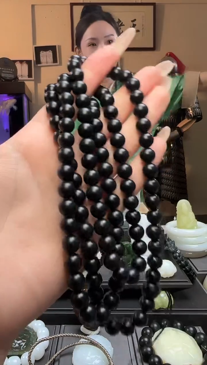 【闪购商品】和田玉青玉圆珠未镶嵌长链