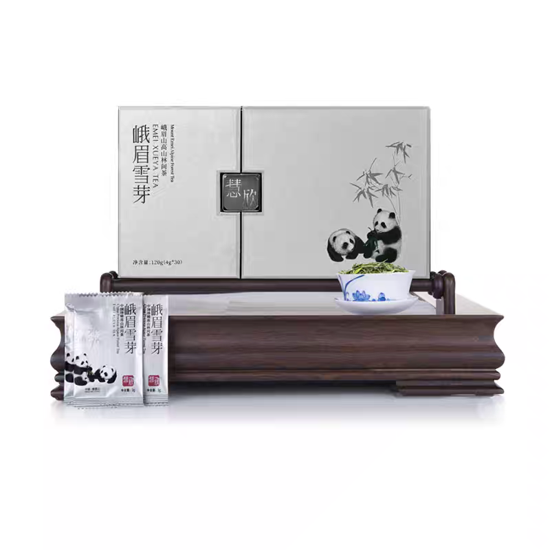 2025新茶春茶峨眉雪芽慧欣120g明前春茶雀舌高山绿茶礼盒送长辈