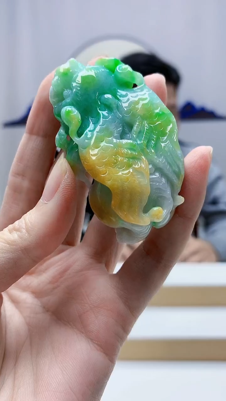 未镶嵌定制翡翠4917zm-毛货挂件貔貅176