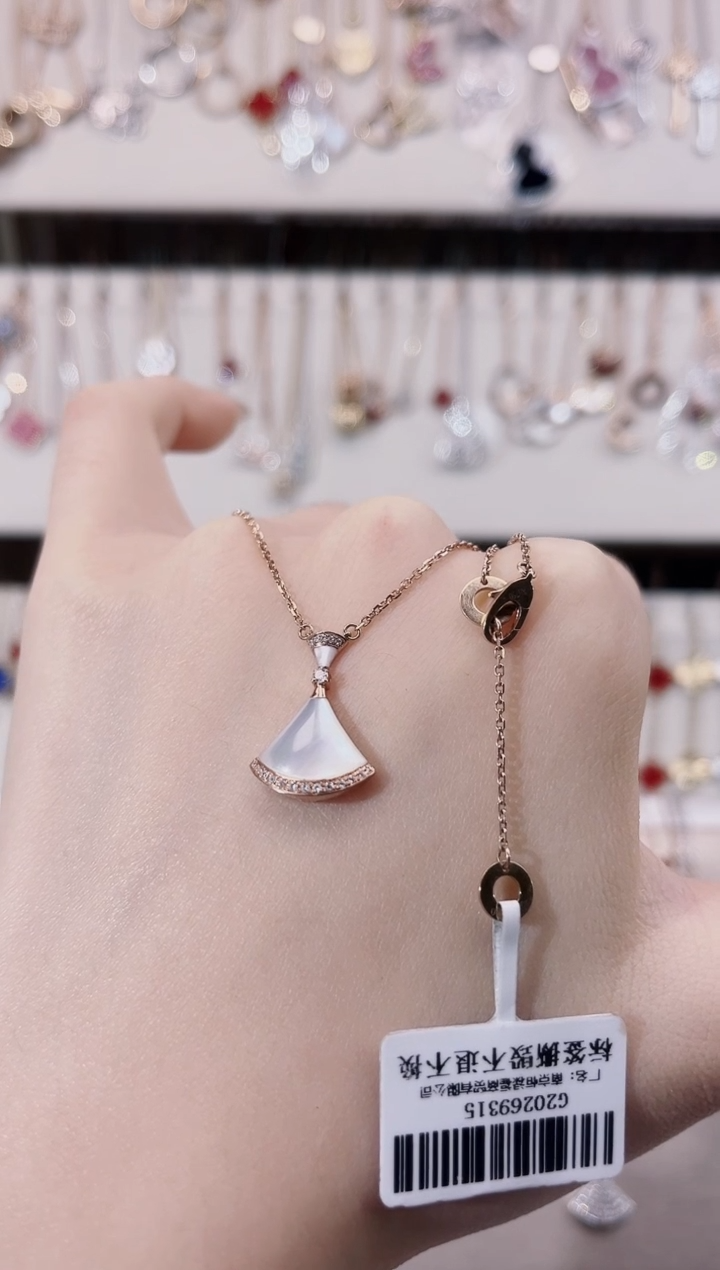 【闪购商品】贝壳（贝母）项链18K金镶嵌18K金镶嵌 K玫