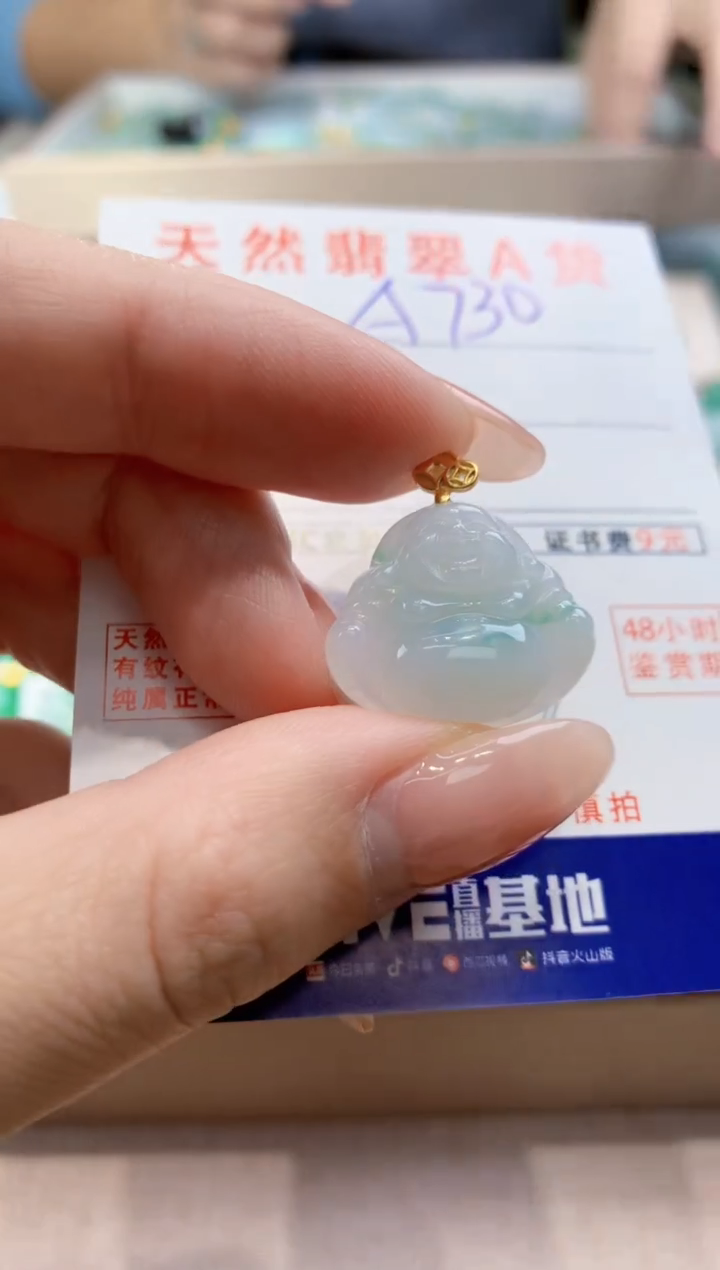 颈饰未镶嵌翡翠天然翡翠挂件