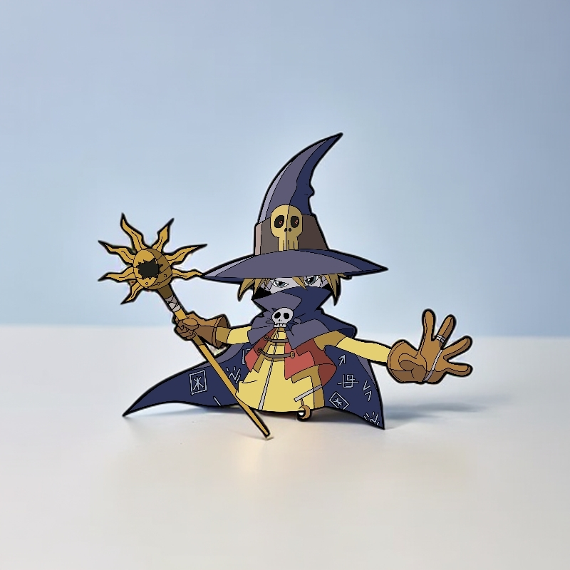 数码宝贝绝版链接奥加巫师巨鲸鹦鹉金属徽章胸针