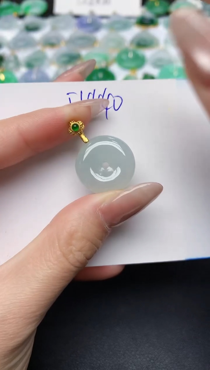 颈饰未镶嵌翡翠天然缅甸A货翡翠百元以上9元证书费自理