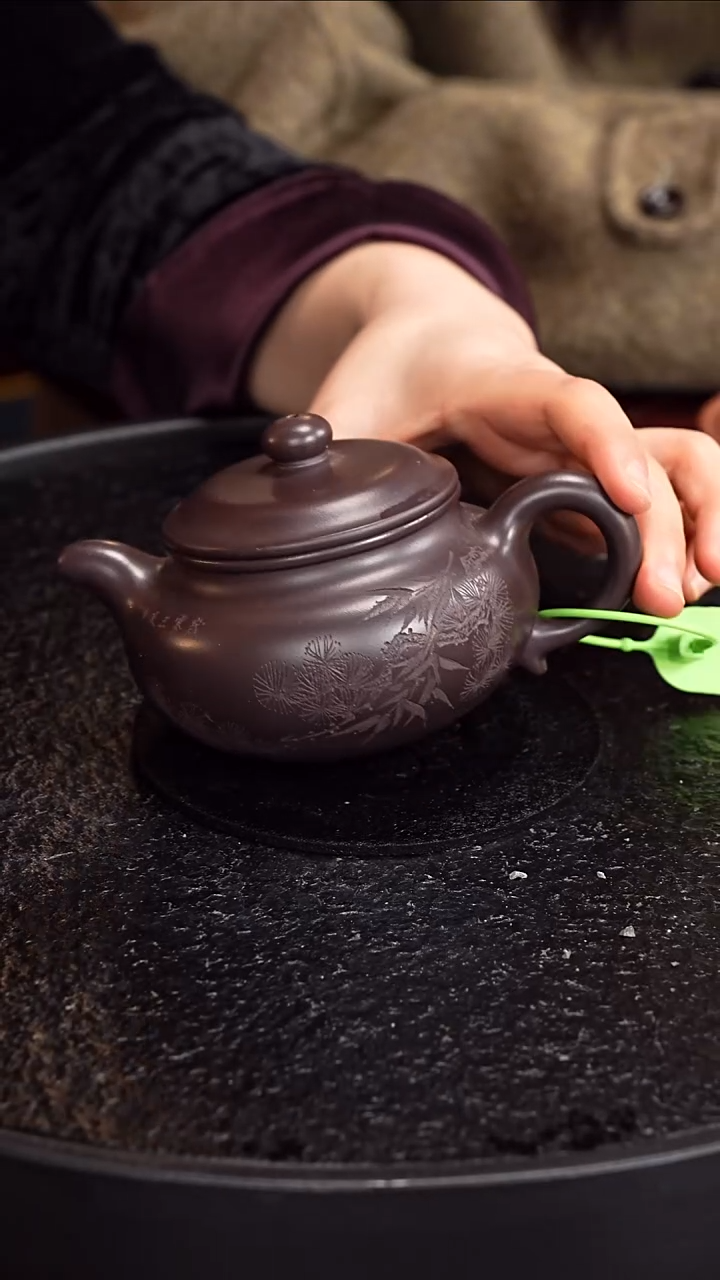 茶壶紫砂陈红 仿古99 蓝紫泥 280毫升