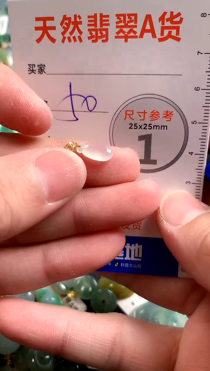 【闪购商品】翡翠颈饰18K金镶嵌13003478