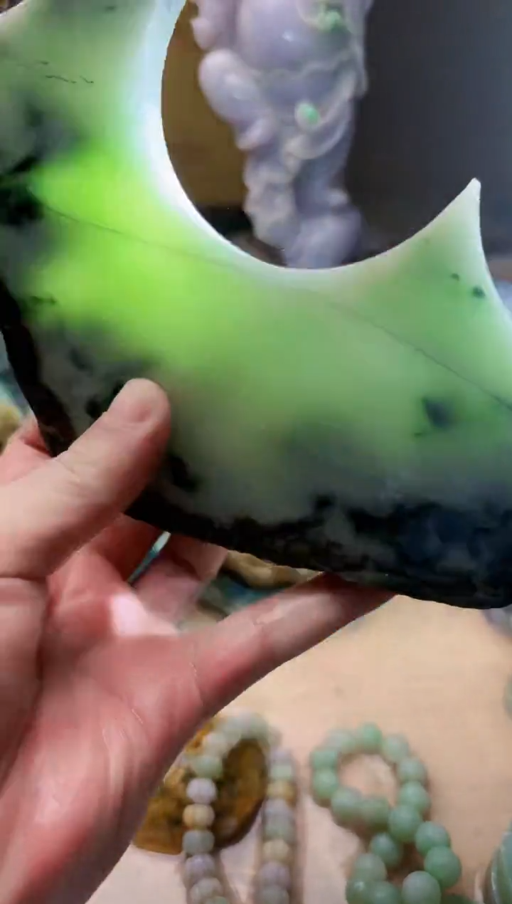 未镶嵌挂件翡翠A货张优9378