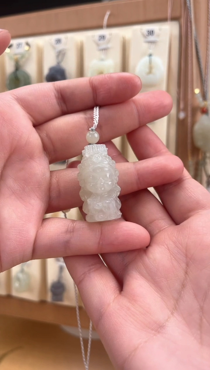 【闪购商品】和田玉颈饰未镶嵌妈祖吊坠