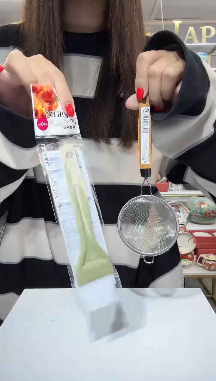 陶瓷不锈钢茶漏1支+刷子一只