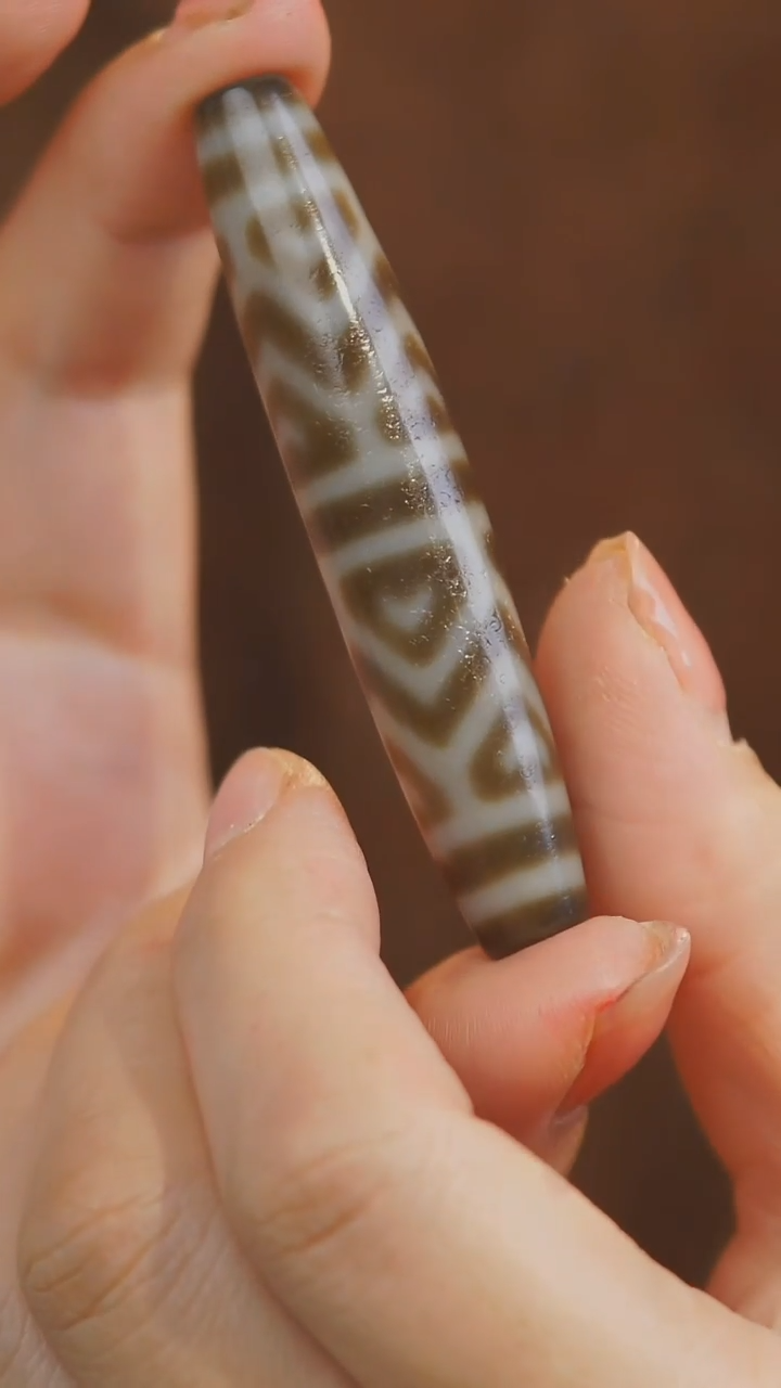 【闪购商品】玛瑙/玉髓单珠未镶嵌多样性发其一水纹牙牙12眼