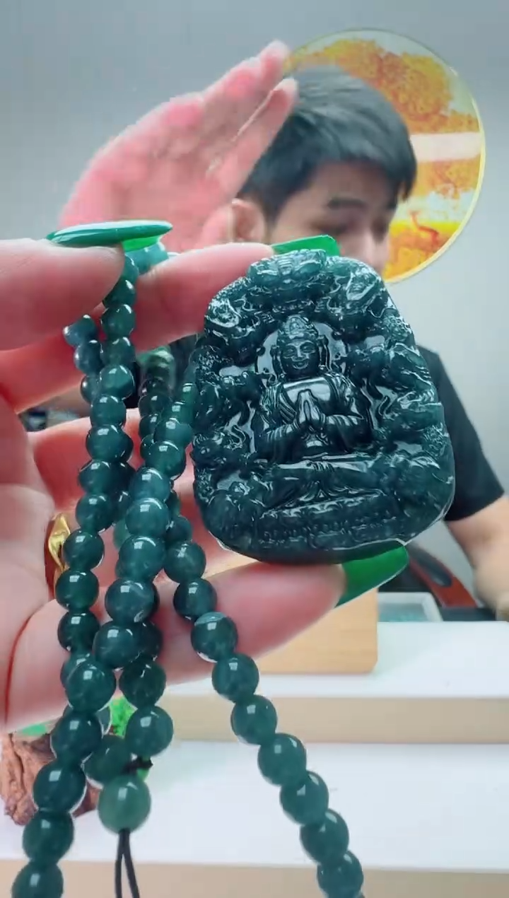 翡翠未镶嵌颈饰多样性随机发其一