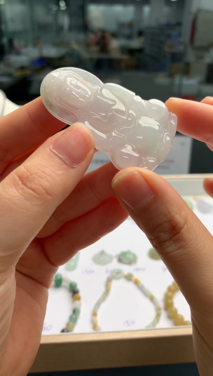 【闪购商品】翡翠颈饰未镶嵌翡翠观音|不退不换