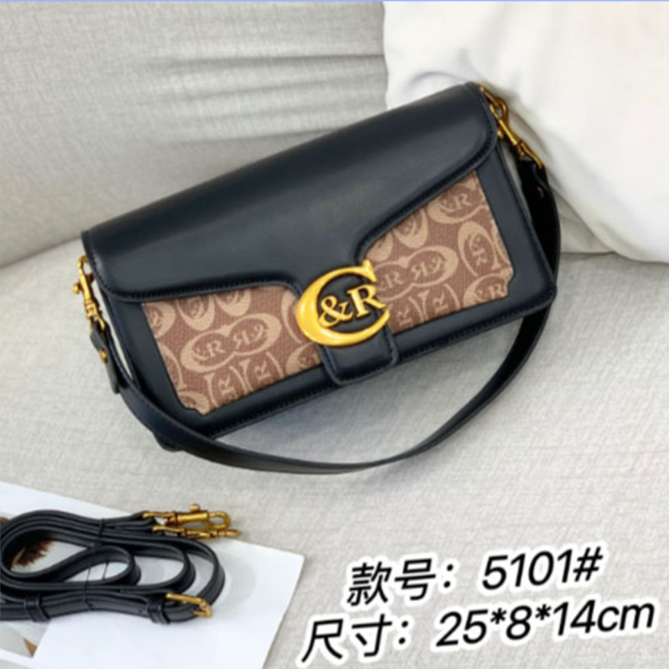 【庄太轻奢】FES-5101-黑色-轻奢时尚百搭新款女包