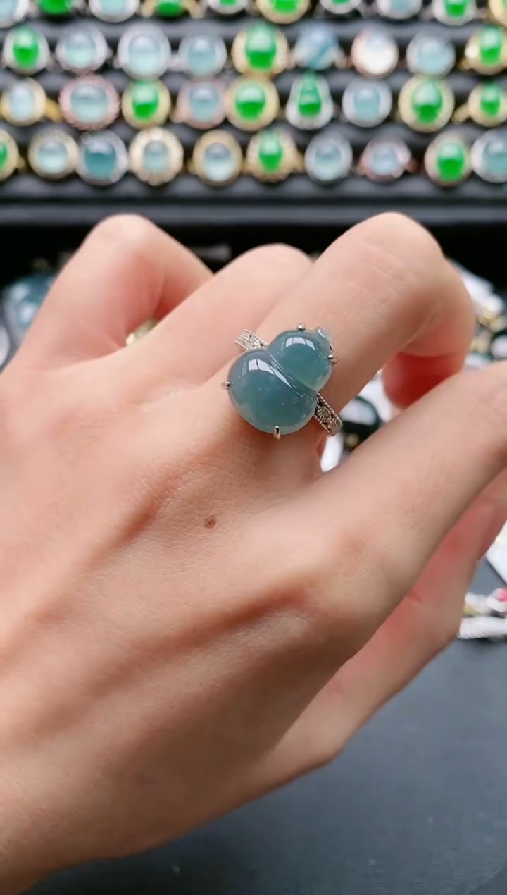 【闪购商品】翡翠戒指银S925镶嵌11111111