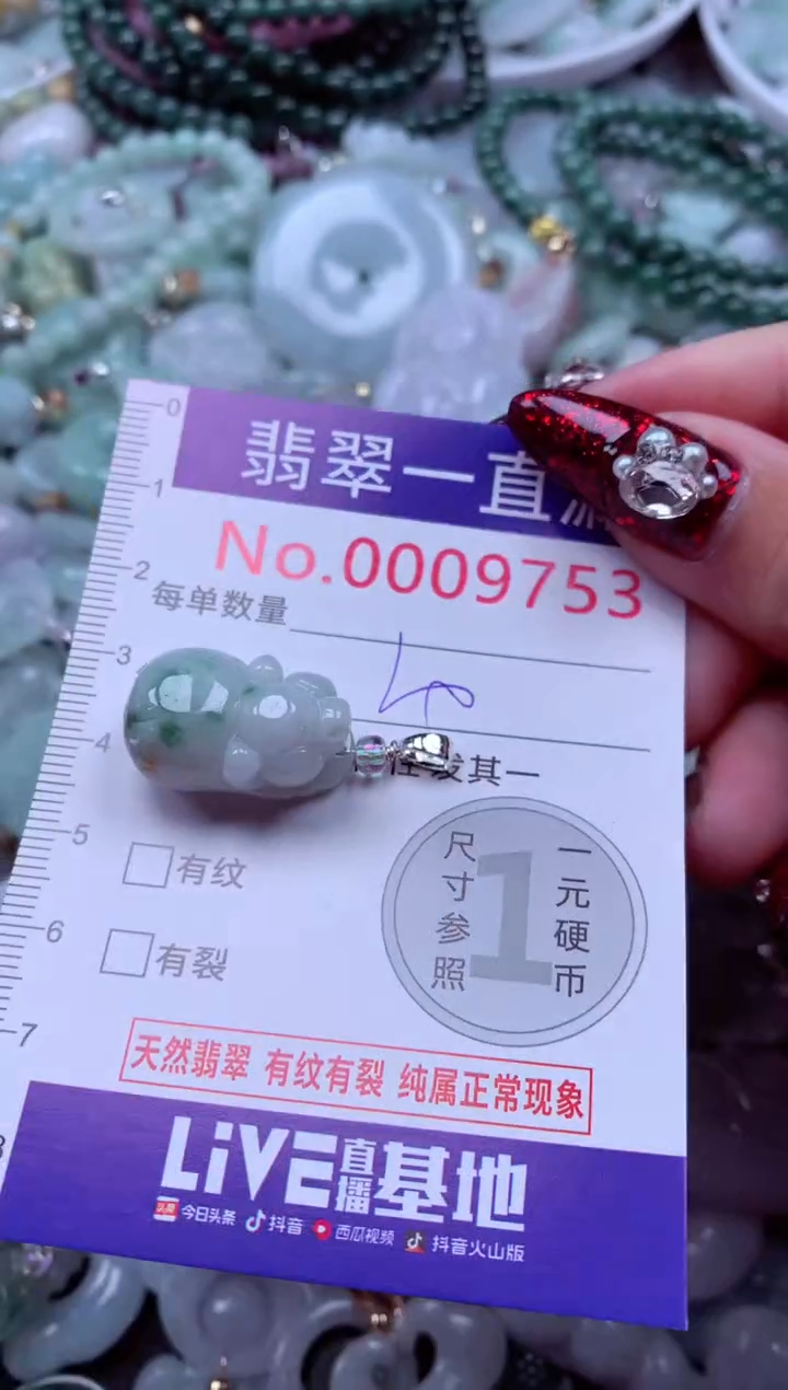 吊坠(不含链)未镶嵌翡翠9753