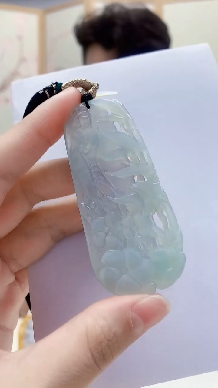 未镶嵌定制翡翠5140lr-毛货挂件67