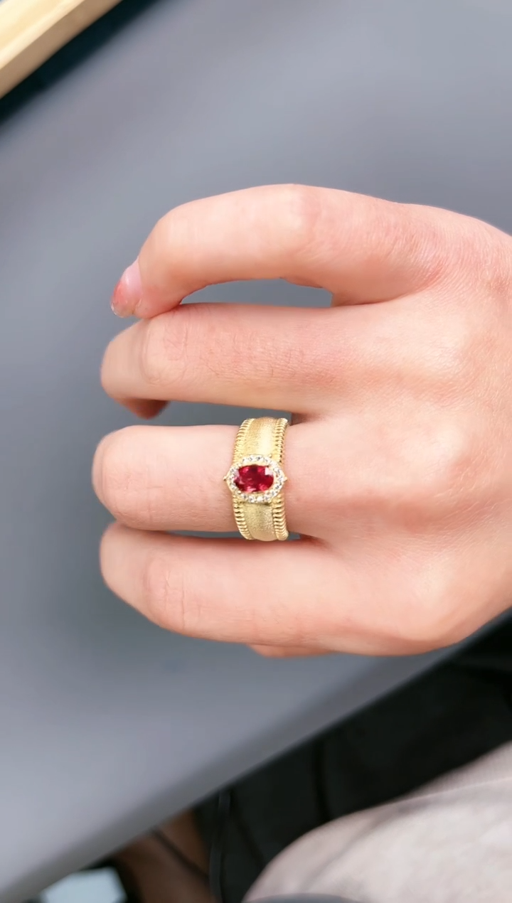 【闪购商品】蓝宝石戒指银S925镶嵌L-046