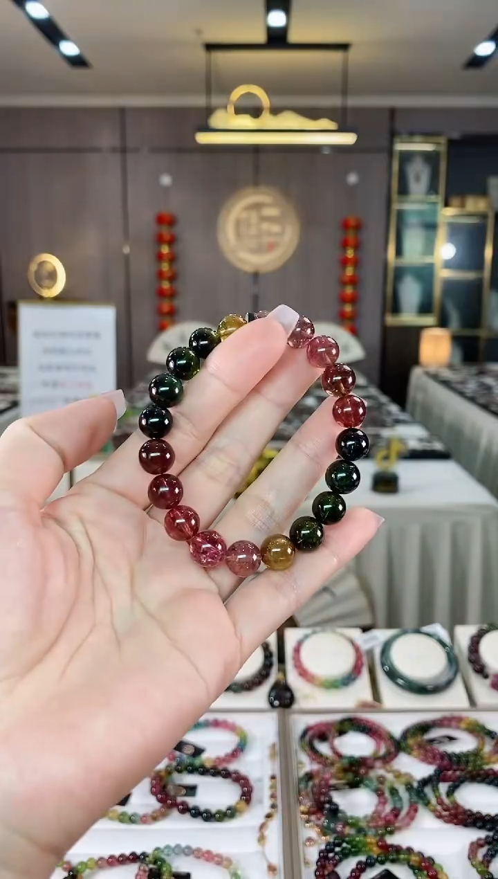 【闪购商品】碧玺单圈手串9mm+未镶嵌（多样性发一条）hon