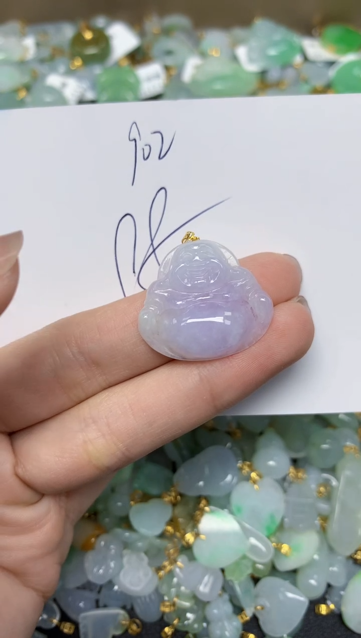 【闪购商品】翡翠颈饰18K金镶嵌 天然翡翠A货