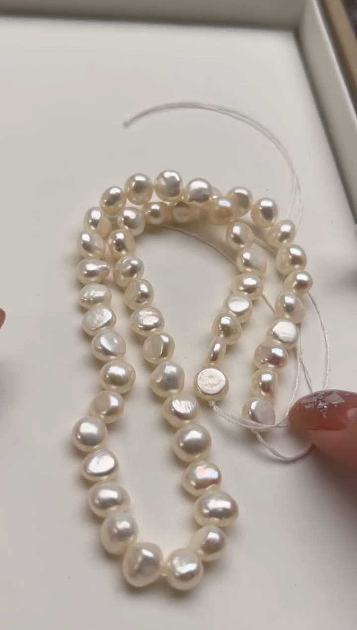 未镶嵌淡水珍珠福利强光*珍珠项链（无核）