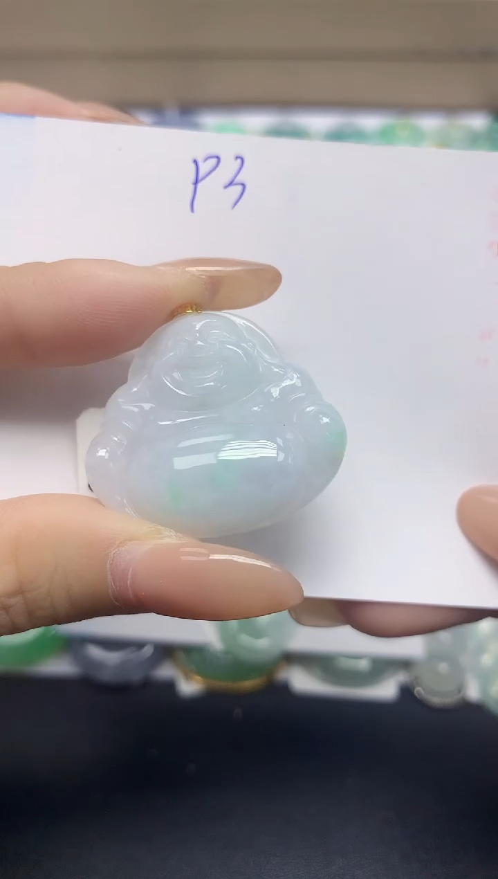 颈饰未镶嵌翡翠天然缅甸翡翠A货翡翠百元以上9元证书费自理